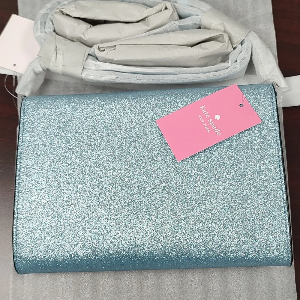 Kate Spade Frosty Sky Tinsel Flap Crossbody